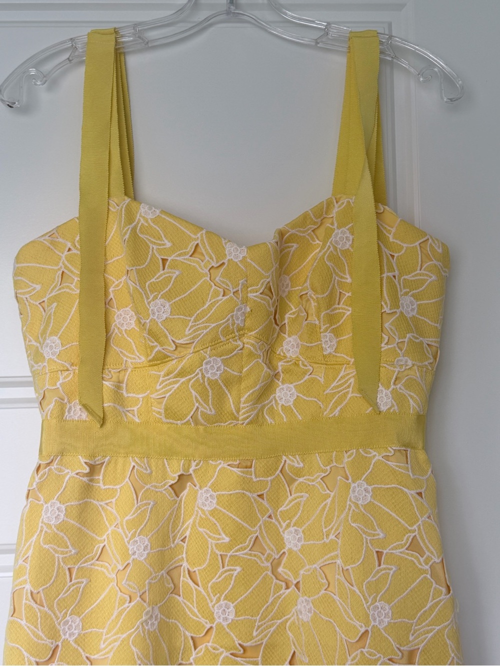 J. Crew Yellow Floral Midi Dress - Picture 3 of 15